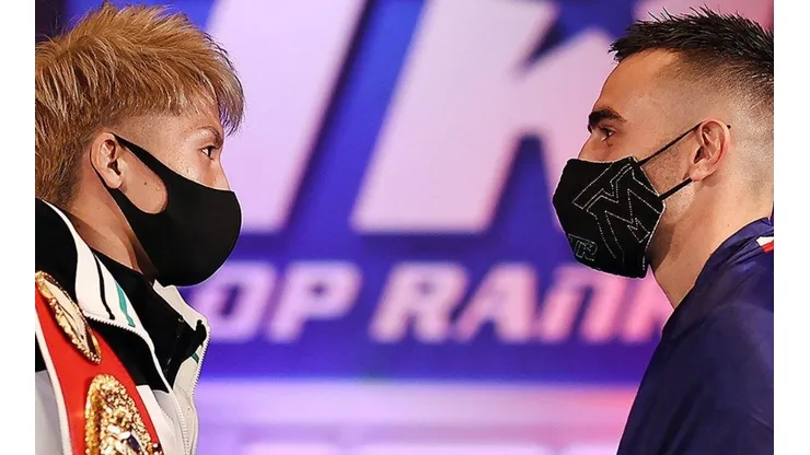 Cara a cara previoa la pelea entre Inoue y Moloney