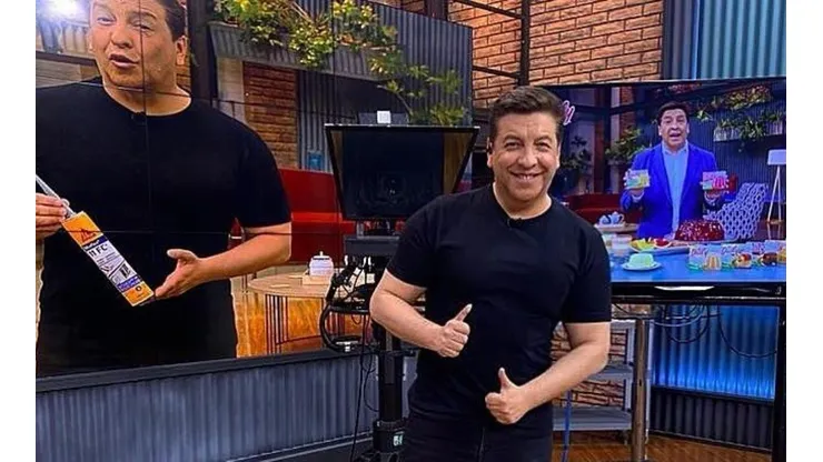 Julio César Rodríguez en el sete de "Contigo en la Mañana", de Chilevisión.