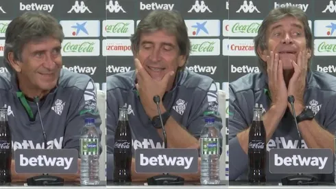 Manuel Pellegrini estuvo en silencio por espacio de tres minutos en la conferencia de prensa del Real Betis