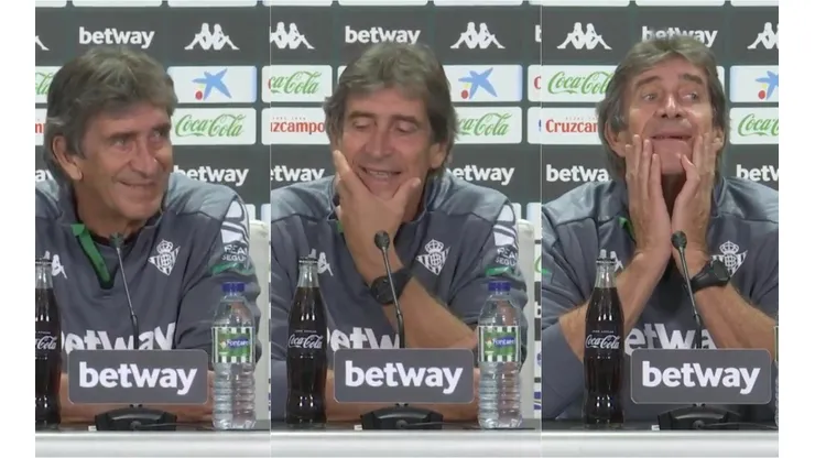Manuel Pellegrini estuvo en silencio por espacio de tres minutos en la conferencia de prensa del Real Betis