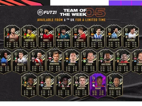 Traoré y Gomez lideran el TOTW 5 de FIFA 21