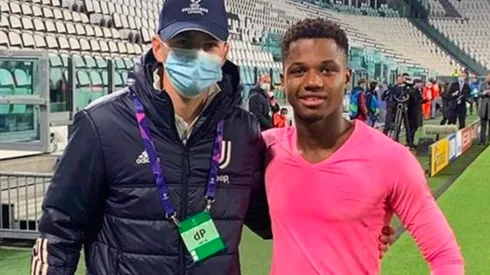 Ansu Fati tuvo un lindo gesto con juvenil de la Juventus