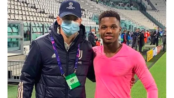 Ansu Fati tuvo un lindo gesto con juvenil de la Juventus