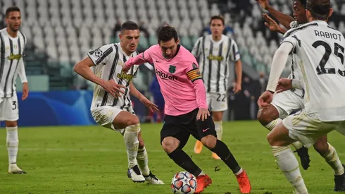 Lionel Messi ante la Juventus en Champions League