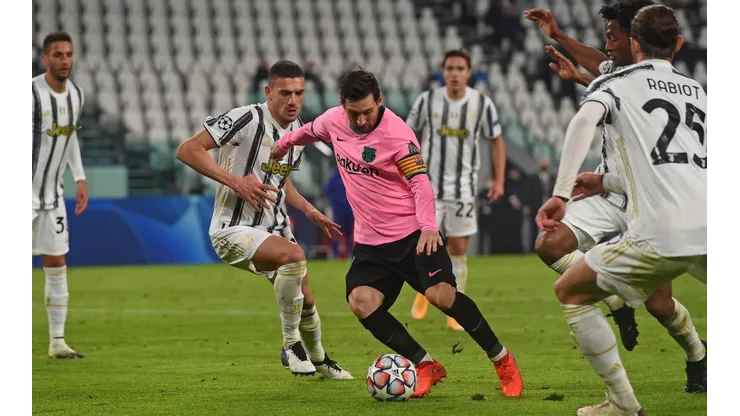 Lionel Messi ante la Juventus en Champions League