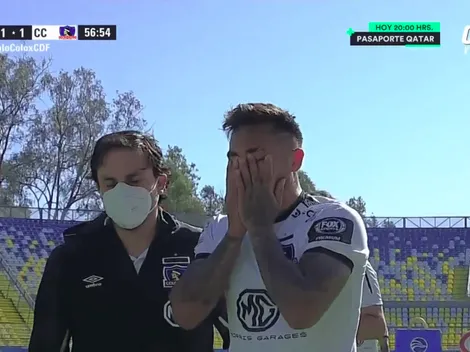 Bolados se lesiona y se va llorando de la cancha