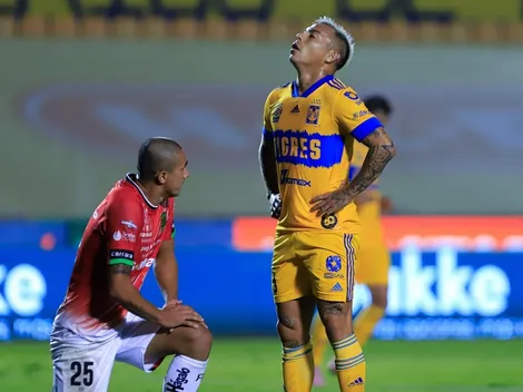 Vargas juega solo un tiempo en el empate de Tigres ante Juárez