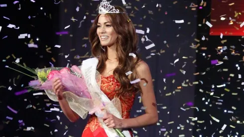 Camila Recabarren cuando se coronó "Miss Chile" / Foto: Agencia Uno
