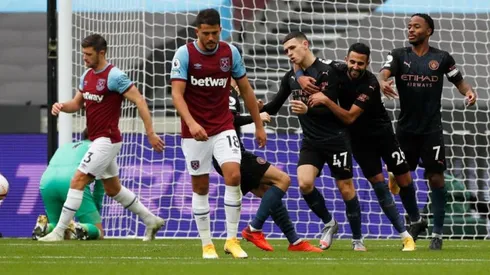 West Ham no pudo mantener el resultado y empató con el Manchester City