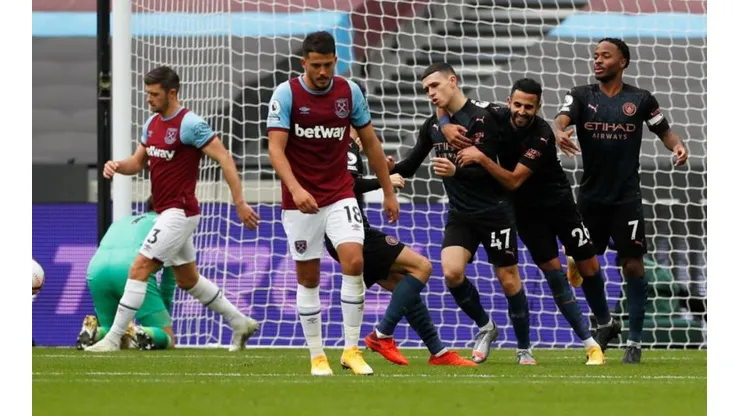 West Ham no pudo mantener el resultado y empató con el Manchester City