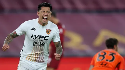 Gianluca Lapadula jugando por el Benevento