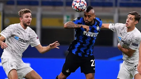 Arturo Vidal recibió una baja valoración por el partido en el que debutó en Inter por la Champions League