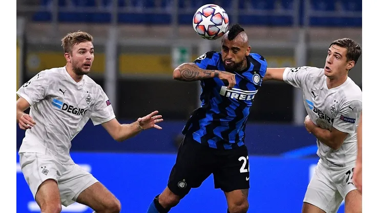 Arturo Vidal recibió una baja valoración por el partido en el que debutó en Inter por la Champions League