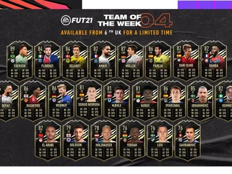 El chetado Rashford lidera el equipo de la semana 4 de FIFA 21