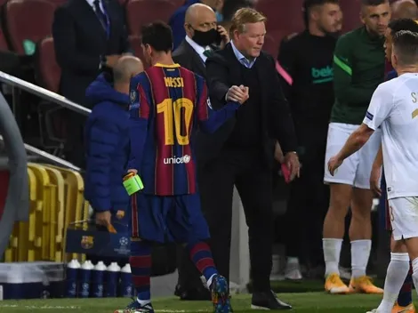 Koeman sobre Messi: "Si juega como hoy, no puedo quejarme"