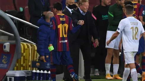 Koeman elogió el partido de Messi en Champions League