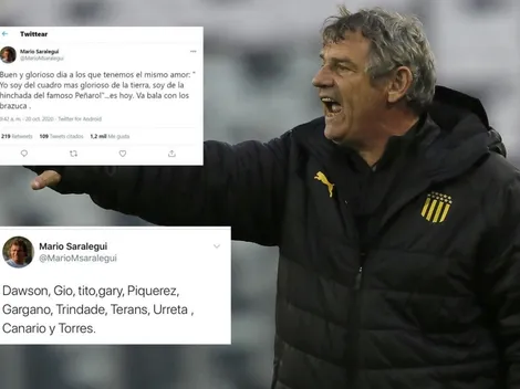 DT de Peñarol no se guarda nada: Tuitea formación y arenga