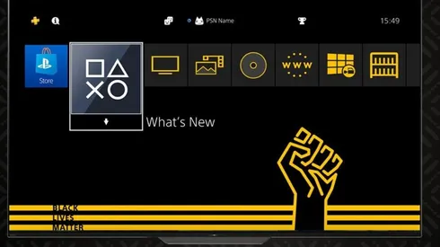 Tema de #BlackLiveMatter en PS4
