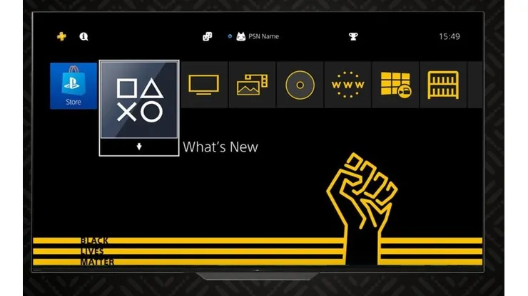 Tema de #BlackLiveMatter en PS4