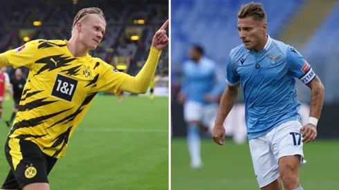 Haaland vs Immobile en Champions