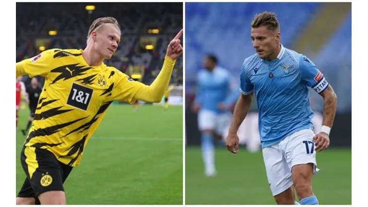 Haaland vs Immobile en Champions