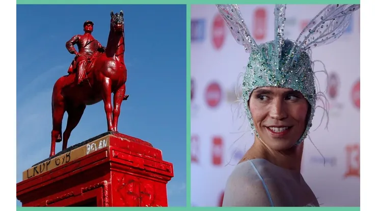 El monumento a Baquedano este fin de semana y Di Mondo en una Gala de Viña.