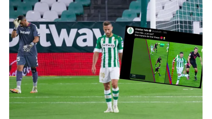 En el Betis están molestos por el arbitraje y el VAR ante la Real Sociedad
