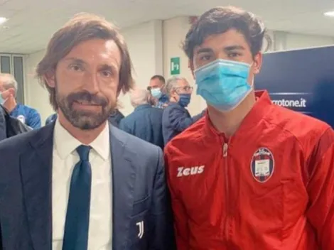 Luis Rojas se saca tremenda foto con Andrea Pirlo