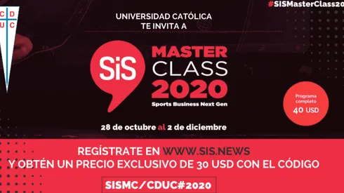 Desde el 28 de octubre se realizará el SiS Máster Class 2020, del cual la UC es Socio Fundador.