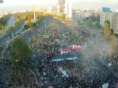 EN VIVO | Así luce Plaza Baquedano a un año del estallido social