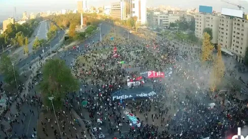 Galería Cima transmite manifestaciones en Plaza Italia | Foto: Galeria Cima