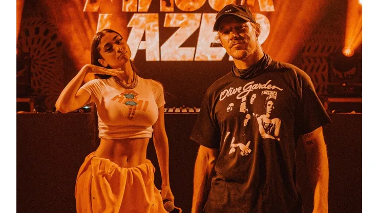 Paloma Mami junto a Diplo, el líder de Major Lazer.