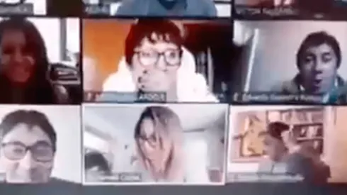 Las caras de asombro por el reto de la concejala a su hija fueron inevitables en la sesión remota.