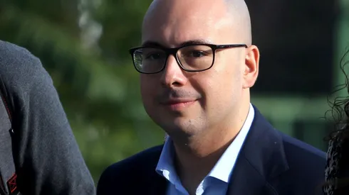 Nicolás López camino a tribunales.