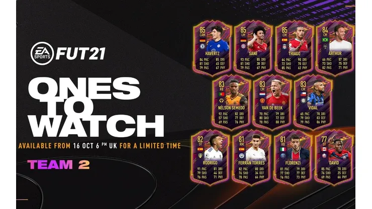 Arturo Vidal con su carta Ones To Watch en FIFA 21