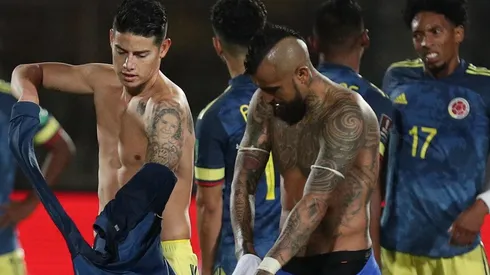 James y Vidal fueron compañeros en la Bundesliga, donde cultivaron una gran amistad.