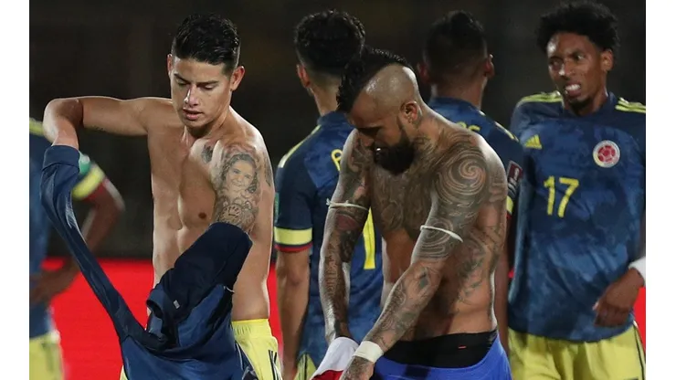 James y Vidal fueron compañeros en la Bundesliga, donde cultivaron una gran amistad.