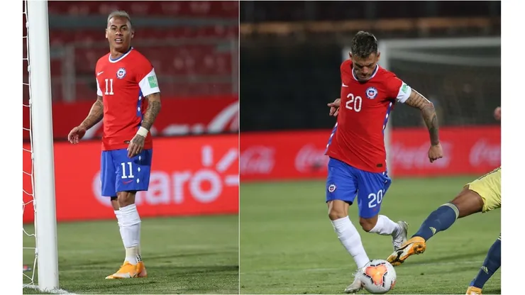 Eduardo Vargas y Charles Aránguiz recibieron críticas por su presentación en el duelo Chile-Colombia por la segunda fecha de las Eliminatorias para el Mundial de Qatar 2022