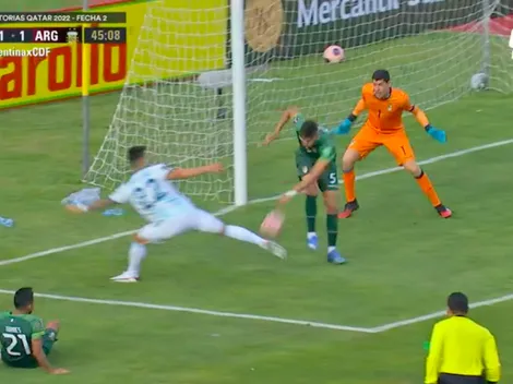 Mala salida le regala el gol a Martínez y Argentina lo empata