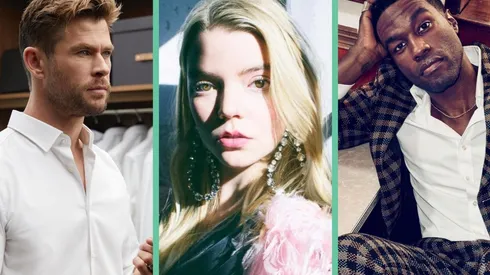 Chris Hemsworth, Anya Taylor-Joy y Yahya Abdul-Mateen II, los protagonistas de "Furiosa", la precuela de "Mad Max: Fury Road".