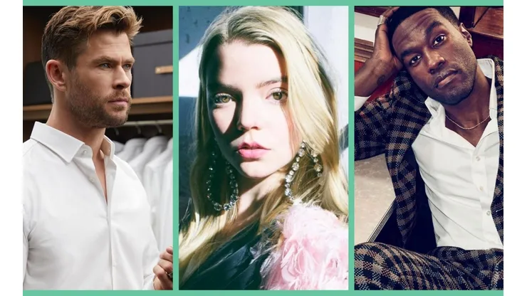 Chris Hemsworth, Anya Taylor-Joy y Yahya Abdul-Mateen II, los protagonistas de "Furiosa", la precuela de "Mad Max: Fury Road".