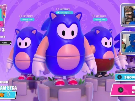 Fall Guys hace oficial la nueva skin de Sonic