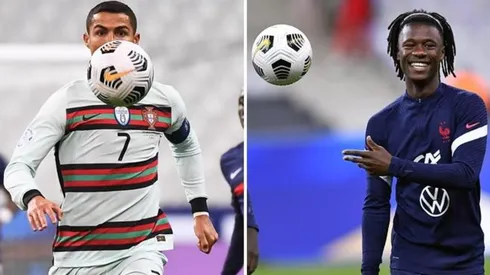 Camavinga se quedó con la camiseta de CR7 tras el duelo entre Francia y Portugal por la Nations League.