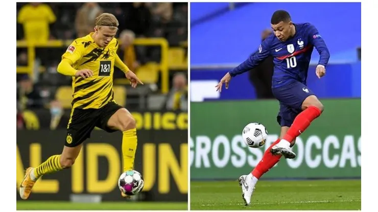 La cláusula de salida de Haaland es de 75 millones de euros, mientras que PSG tasa a Mbappé en 250 millones de la divisa europea.