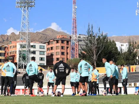 Bolivianos "espían" a Messi con un drone