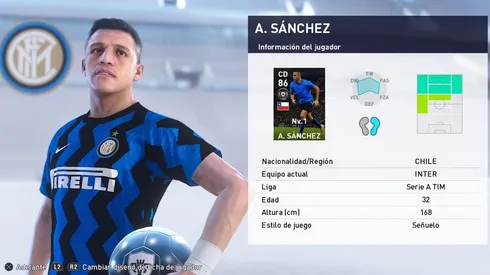 Carta especial de Alexis en eFootball PES 2021