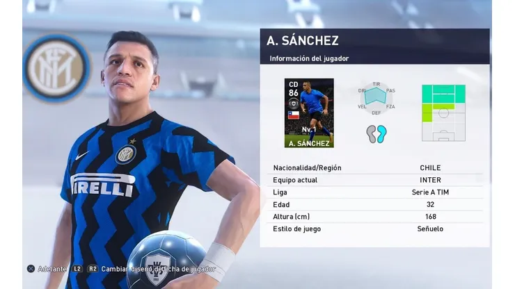 Carta especial de Alexis en eFootball PES 2021