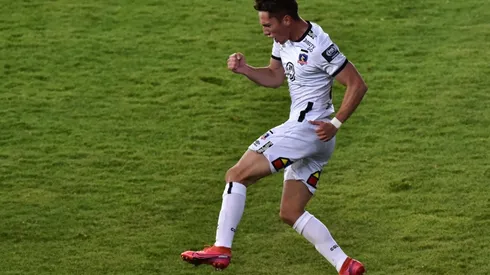 Luciano Arriagada celebra el gol ante Coquimbo Unido