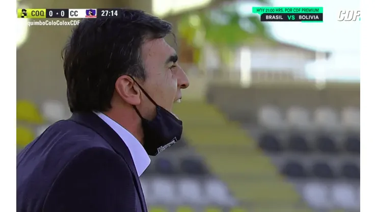 Quinteros se molestó con los jugadores de Colo Colo