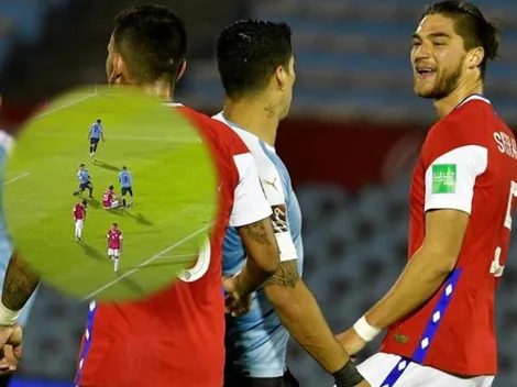 Suárez le gritó en la cara a Sierralta el segundo gol de Uruguay